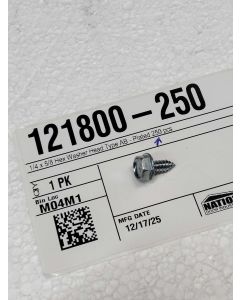 1/4 x 5/8 Hex Washer Head Type AB - Plated 250 pcs
