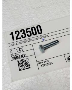 1/4-20 x 1 Hex Head Bolt - Plated 3000 pcs