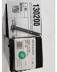 #1711  5/16 x 2 1/2  Sleeve Anchor - 100 pcs