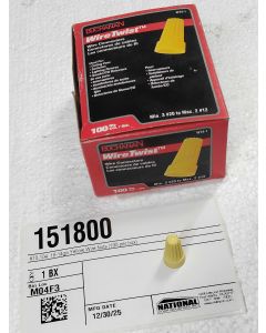 #10-104  18-14ga Yellow Wire Nuts (100 per box)