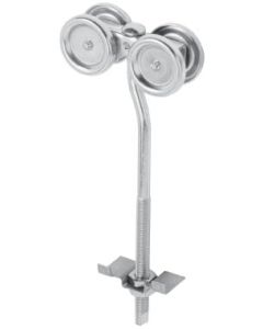 #302-T Sliding Door Bolt thru Trolleys - 10in