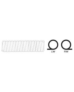 .207x2x22 YELLOW-22-BLK LEFT Torsion Spring/Cones