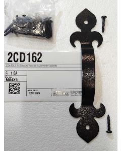 CDH-FDL8  8in Stamped Fleur-de-lis Lift Handle (222498)