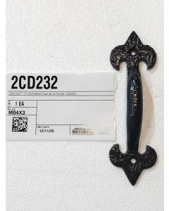 CDH-HLF7  7in Hammered Fleur-de-lis Handle  (222435)