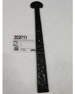 CDH-HB16  16in Hammered Iron Bean Head Hinge (222427)