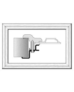 CFR-1713/100 SG WHITE 17x13 Carriage Door Frame