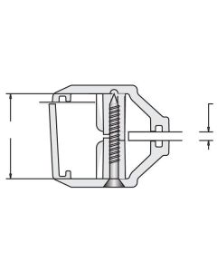 CMF-2406/ IG NG NSpS BLACK FL/FL Commercial Window Frame NO SPACERS-NO SCREWS