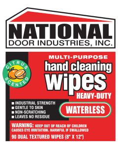 HW-90 National HD Hand Cleaning Wipes 90 ct 8 x12