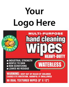 HW-90-PL Private Label National HD Hand Cleaning Wipes 90 ct 8 x12