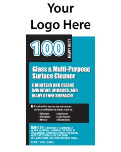 #100-WD Private Label National Door Glass Cleaner - 19oz Aerosol (Aqua) - SINGLE CAN
